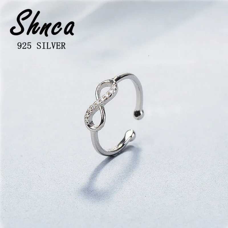 Vintage New 925 Sterling Silver Infinite Geometric Open Rings For Women Girl XR304 M251215
