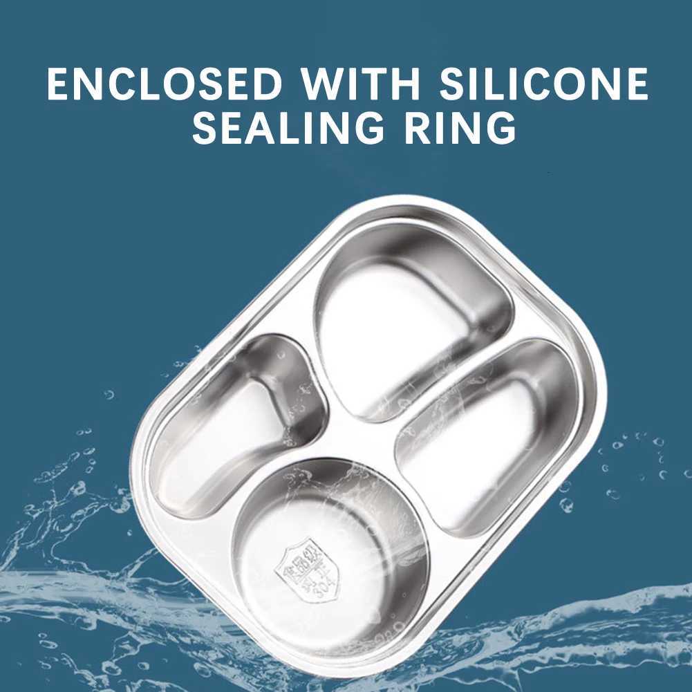 Insated Lunch Box4 Grid Insated Bento BoxMti Grid High Capacity Food ContainersLeakproof Fast Food Boxfor School Off H251213