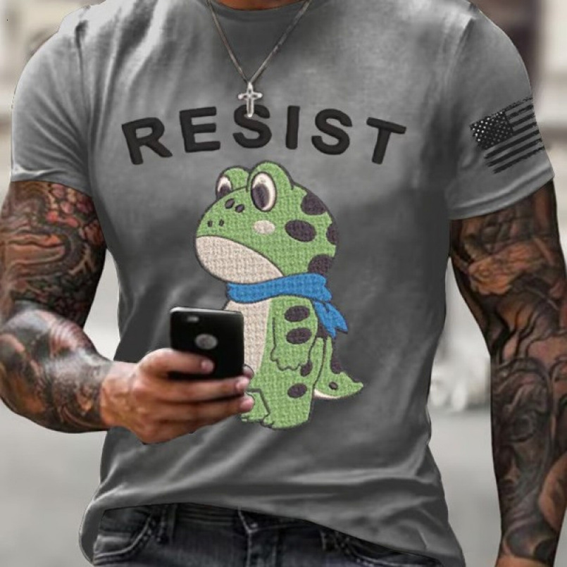Customizable Summer European and American Cross-Border 3D Printed Round Neck Short Sleeve Youth Men's Casual Trendy T-Shirt Wholesale