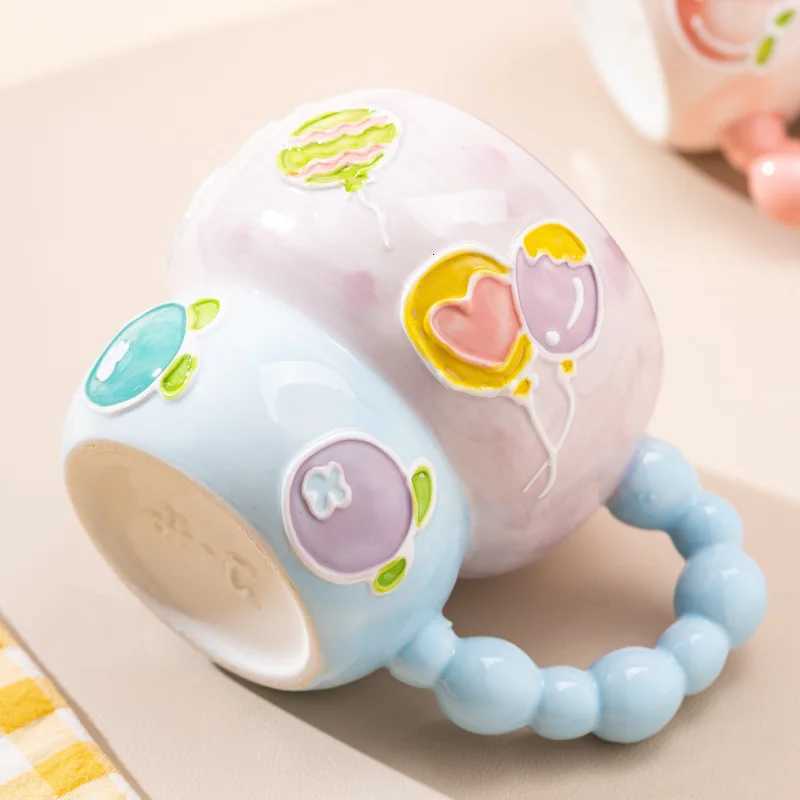 Creative Ceramic Color Coffee Cup Household Kitchen Milk Coffee Tea Fruit Ju Oat Water Cup Accessory Drinkware Gift 2025 New H251215