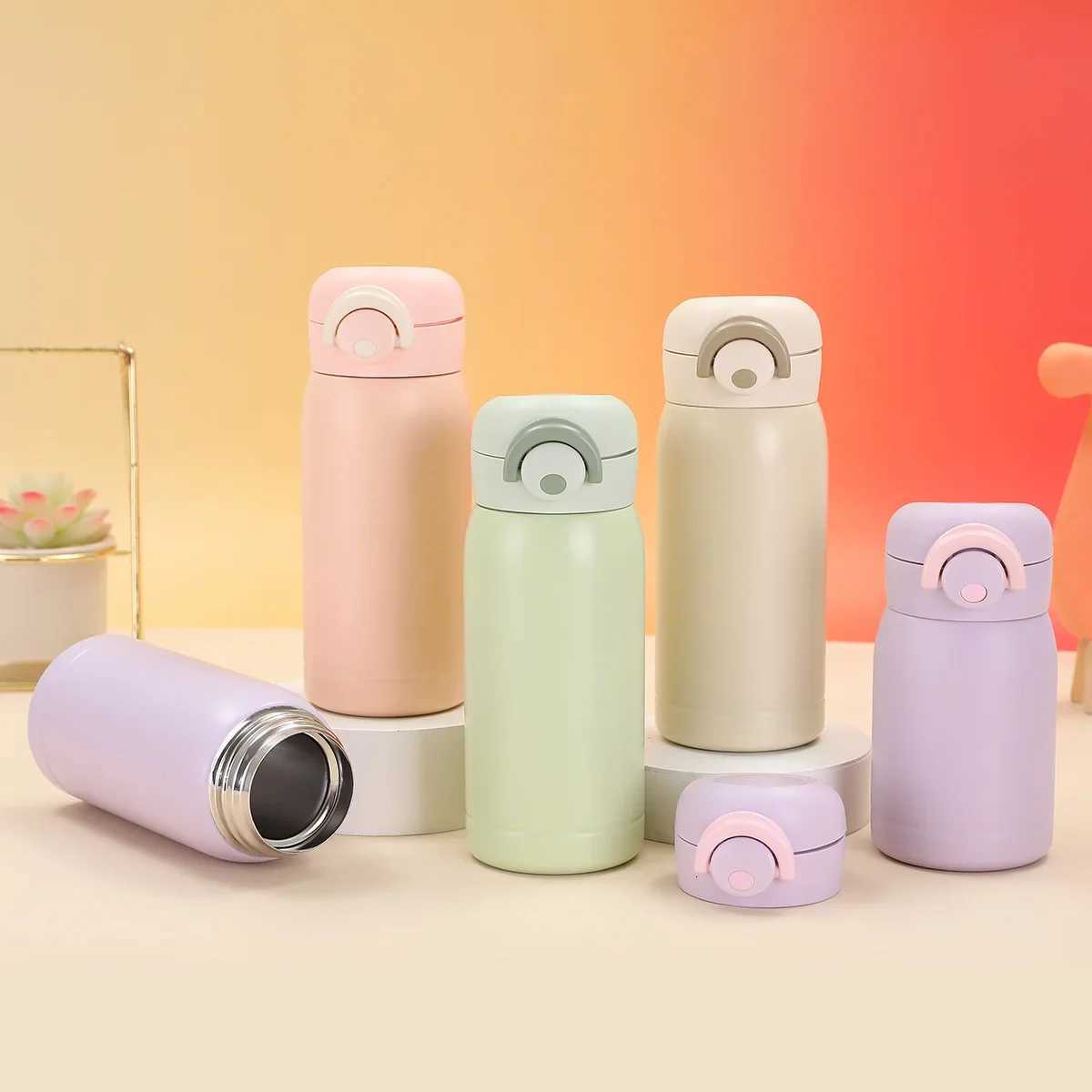 Mini Thermos Cup 220ml/350ml Pocket Cup Stainless Steel Thermal Coffee Mug Vacuum Flask Insulated Hot Water Bottle Kids Gift H251215