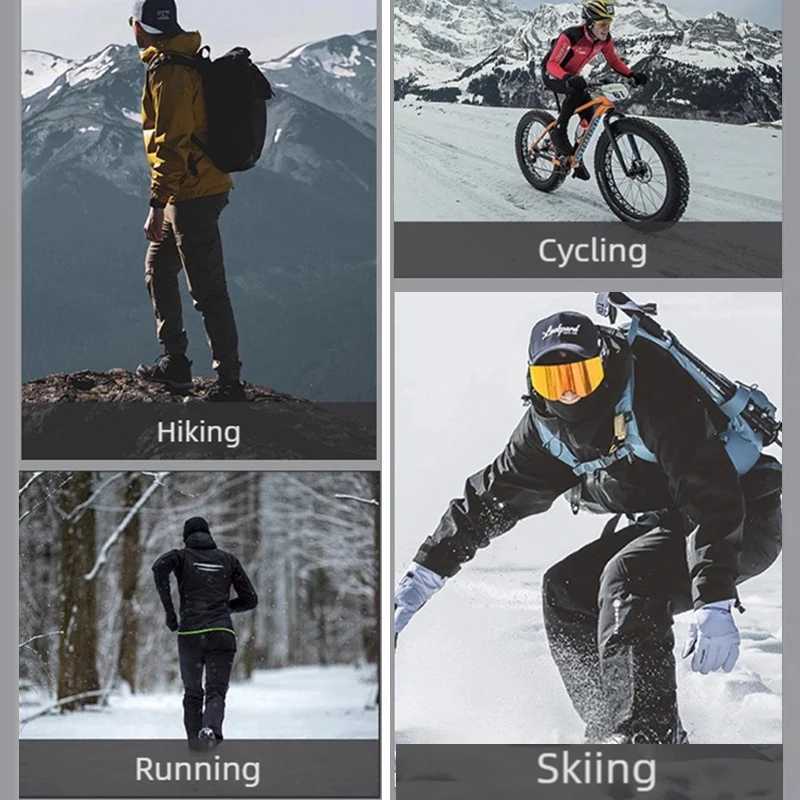 2025 Winter Male Long Sleeve t-Shirts Fleece High Collar Thermal Underwear Thermal Clothing Men Compression Thermal Shirts G251215