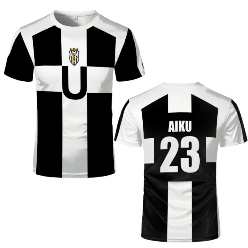 Summer Five Person Football Pattern Replika Anime Ubi Blue Lock 3D Full Print T-Shirt Short Sleeve Cos