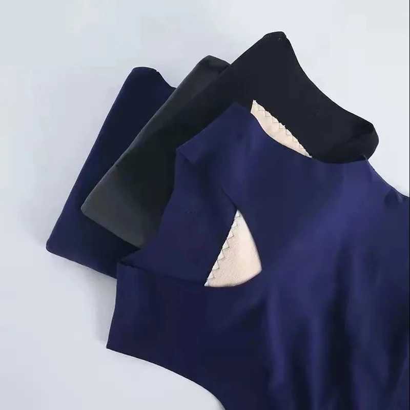 Mens Warm Velvet Vest Tops Autumn Winter Derong Thicken Patch Vest Seamless Base Coat Slim Comfort Top XL-3XL High Elasticity G251215