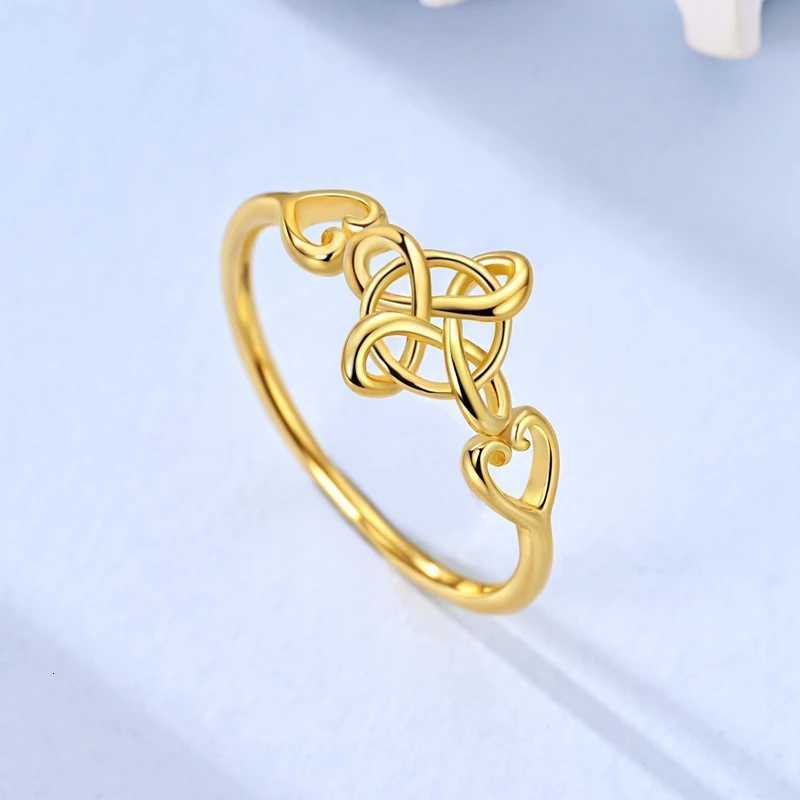 Original 925 Sterling Silver Ring Golden Stars Moon Heart Zircon Finger Ring For Women Jewelry Wedding Engagement Birthday Gift M251215