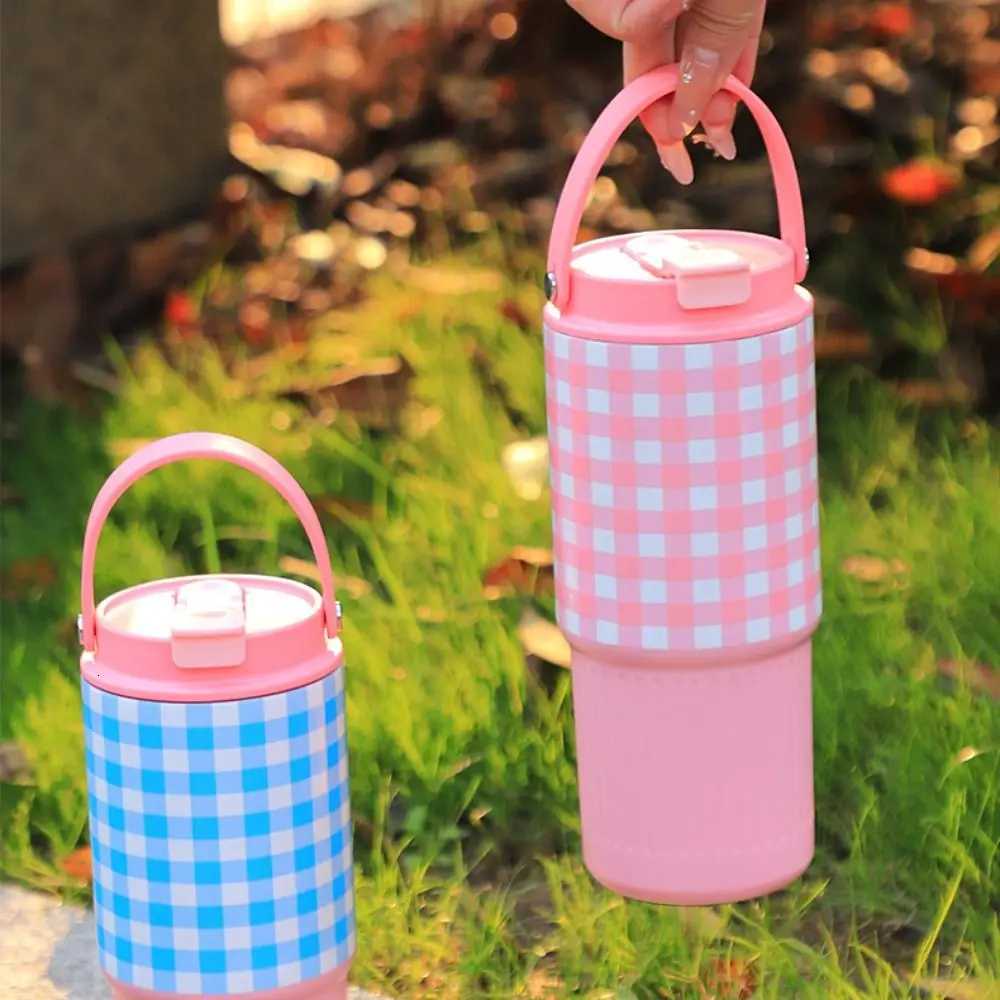 304 Stainless Steel Cold Drink Tumbler Portable with Drinking Straw Thermo Water Bottle 710ML Large Capacity Leak Proof H251215