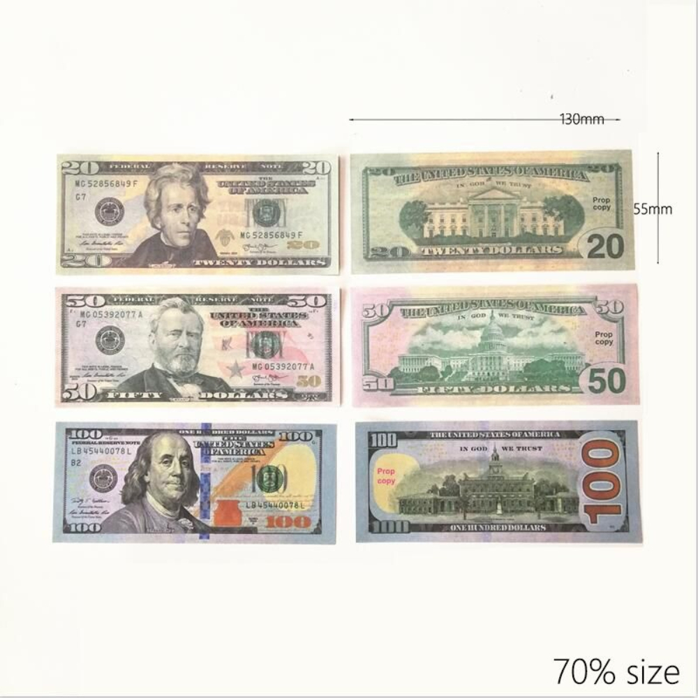 prop money uk old money Multi Denomination Fake Prop Money Plastic Banknote US Euro Pound Canadian CA 20-200 Dollar Party Supplies Bar Movie Stage Faux-billets