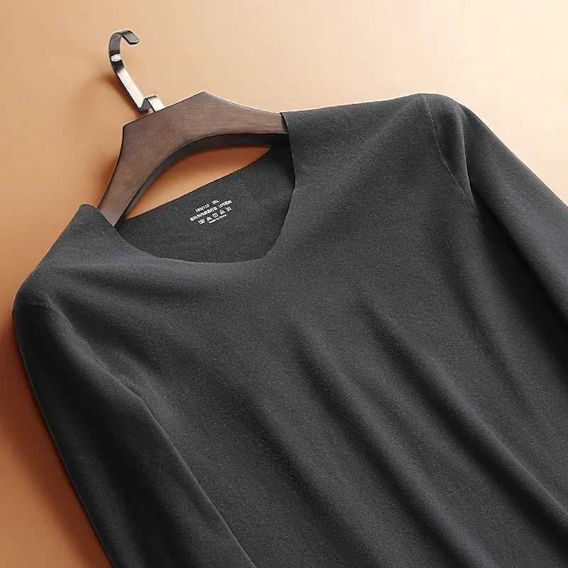 2PCS Mens thermal underwear seamless single-piece thickened and fleece autumn and winter outerwear basic base layer cold-p G251215