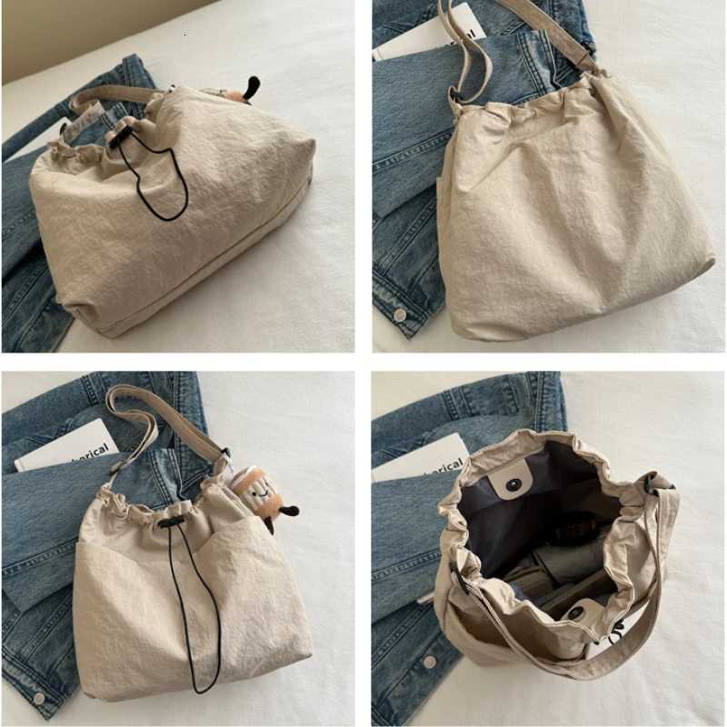 New Large Capacity Versatile Shoulder Bag for Womens Summer Popular Lightweight Shoulder Crossbody Bag Minimalist Tote HandbagT251215