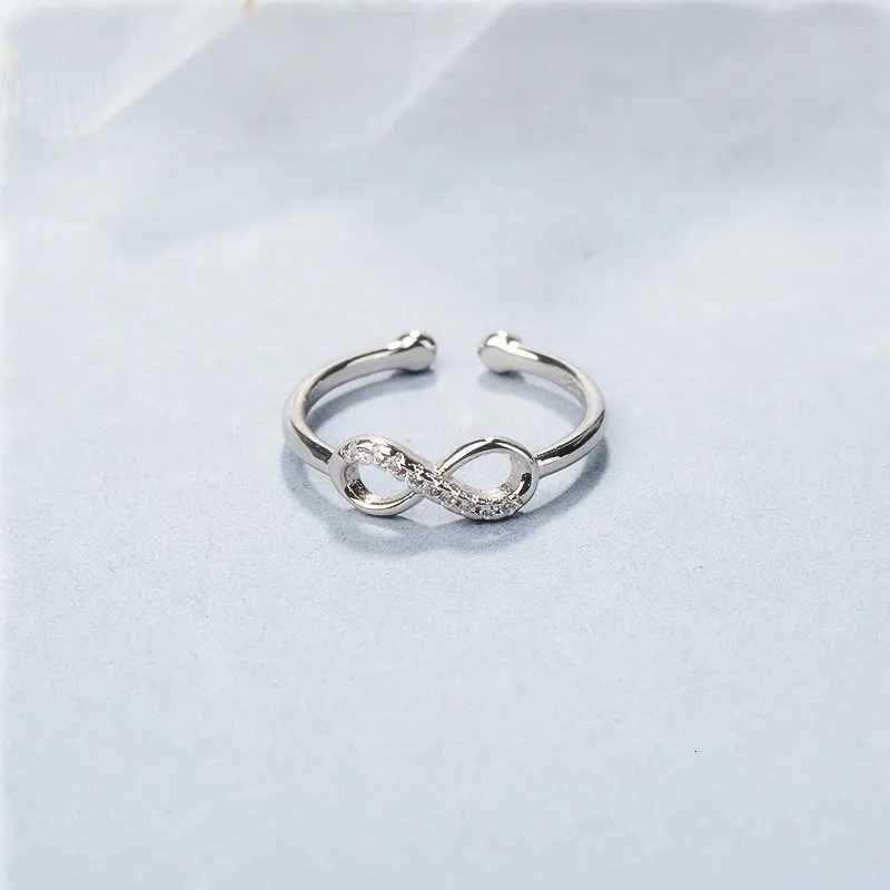 Vintage New 925 Sterling Silver Infinite Geometric Open Rings For Women Girl XR304 M251215