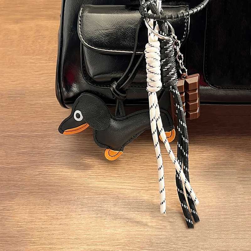 1PC Womens Pendants Vintage Leather Sausage Dog Chocolate Charms Accessories For Mobile Phone Bags Keychain M251215