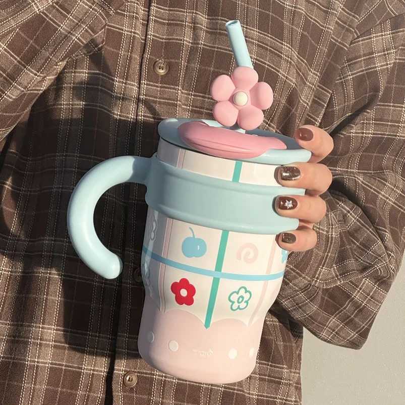 Large Capaci Stainl Steel Cup Insulated Tea Brewing Womens Version 2024 New Office Water Bottle Sli Design H251215