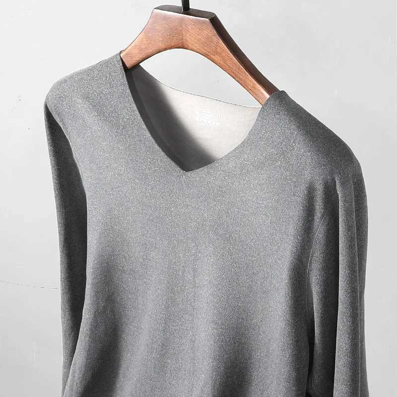 Modal mens thermal underwear mens seamless cold-proof basic style base layer top single-piece upper garment long-sleeved un G251215