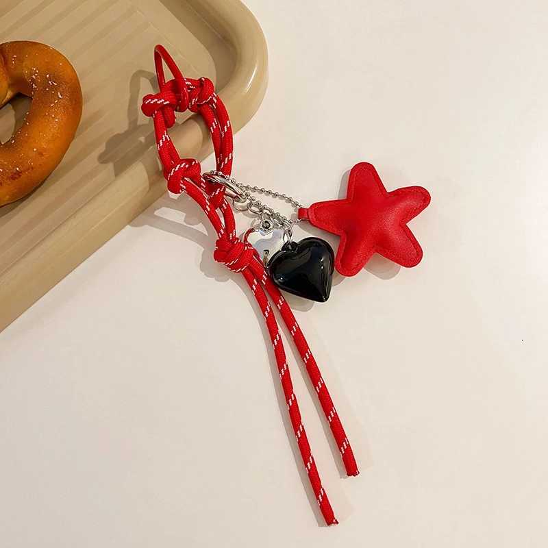 Solid Color Star Contrasting Color Bag Pendant Backpack Decoration Keychain Hanging Chain For keychain Ring Charm M251215