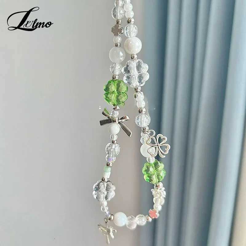 Star Pearl Beaded Phone Chain Hanging Cord Phone Charms Phone Strap Summer Handmade Mobile Lanyard Jewelry Gift M251215