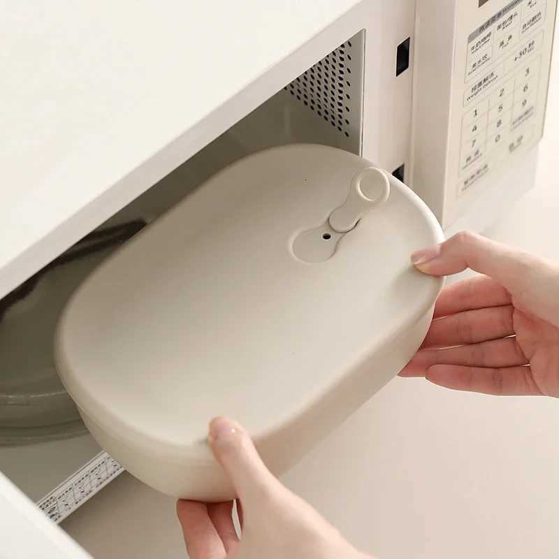 3-Grid 900ml Silicone Lunch Box With Lid Microwaveable Fruit Lunch Box Refrigerator Fresh-Keeping Box Picnic Outdoor Lunch H251213