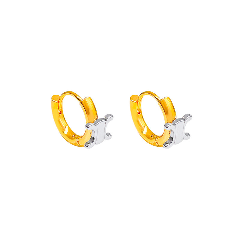 Designer Earrings Retro Metal Color Block Women's Earrings Niche Design High-end Fashion Accessories 2025 New Luxury Jewelry