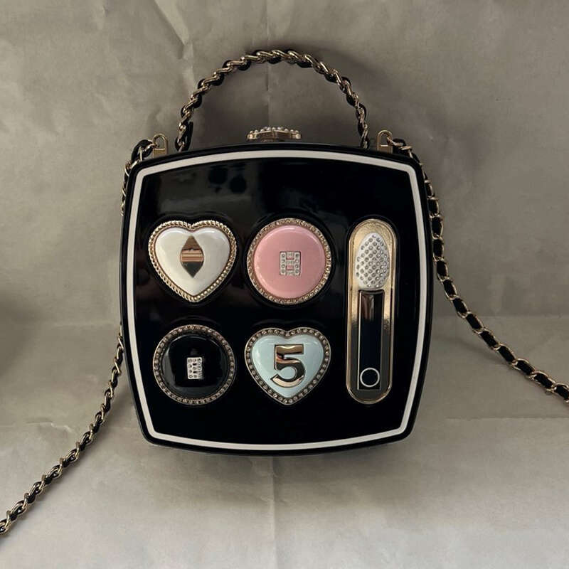 CC Evening Bag Luxury Designer Single Shoulder Bag Diamond Bag Fashion Women's Chain Crossbody Bag Party Mini Handbag White Crystal Evening Makeup Bag Wallet