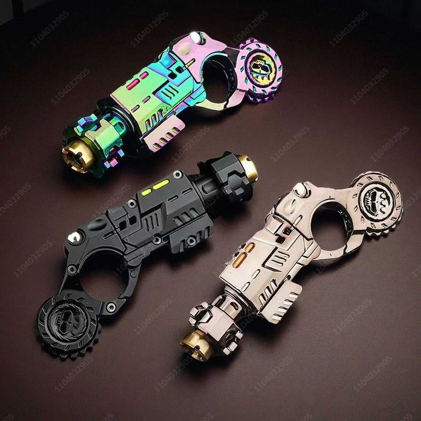 EDC Tactical Pistol Toy Fidget Spinner Ejectable Shell Toy Fidget Gear Gadget Stress Relief Anti-Anxiety Toy for Adults Gift W251215