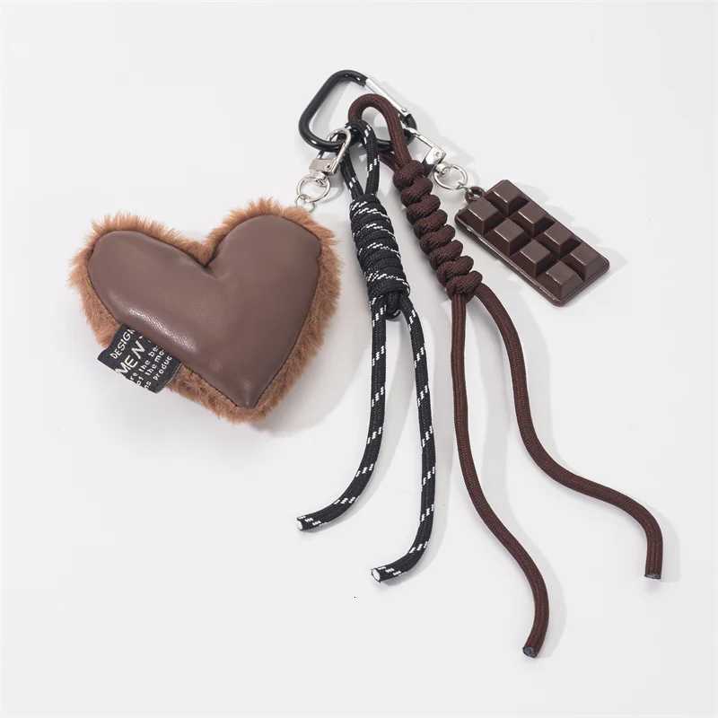 Creative New Fashion Love Simple Handmade Braided Rope Keychain Texture Bag Pendant Car Decoration Ornament M251215