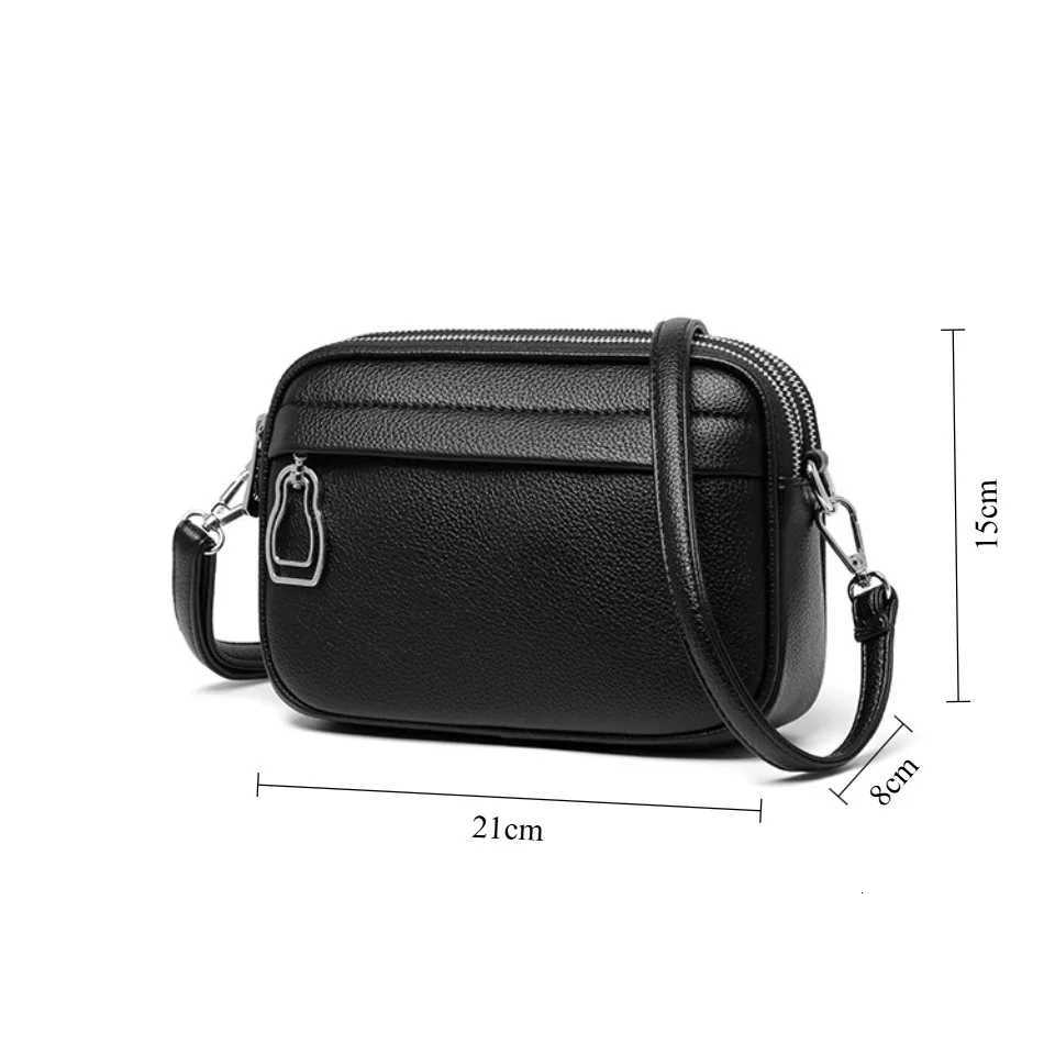 Top Quality PU Leather Shoulder Messenger Bag Multi-pocket Crossbody Phone Bags for Women Designer Sac 3 Layers Purses 2026 NewT251215