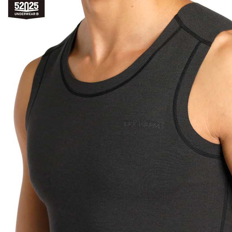 52025 Premium Thermal Vest with Merino Wool Sleeveless Seamless Fleece-Lined Soft Undershirt for Superior Warmth Comfort G251215