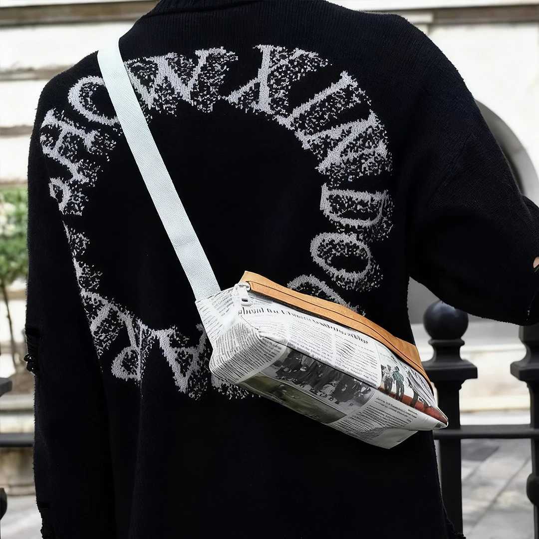 Mens Cross Bag Small Mens Bags Triangle Waist Bag Sling Bag Shoulder Side Bag For Man Satchel Casual Crossbody Bag Men TyvekT251215