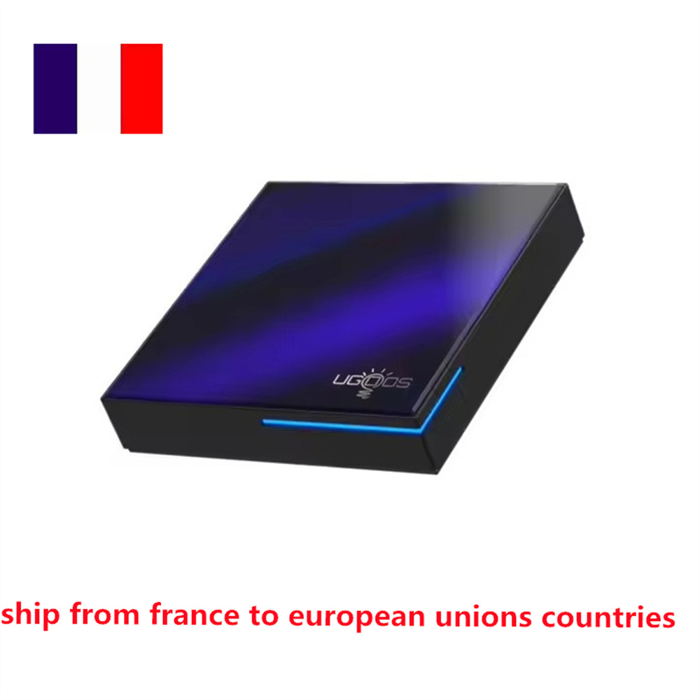 Ship From France Ugoos SK2 Android 12 Smart TV Box Realtek RTD1325 ARM 4GB 32GB Set Top Box Wifi6 BT5.2 RJ45 1