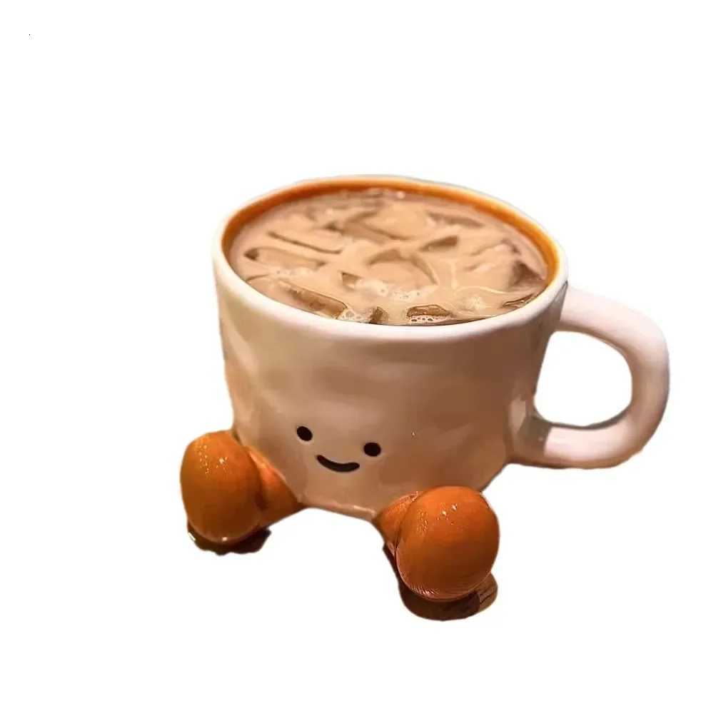 Foot Ceramic Cup Kawaii Coffee g Cartoon Cute Drink Water Cup Breakfast Milk Cup for Friend Christmas Gift He Decoration H251215