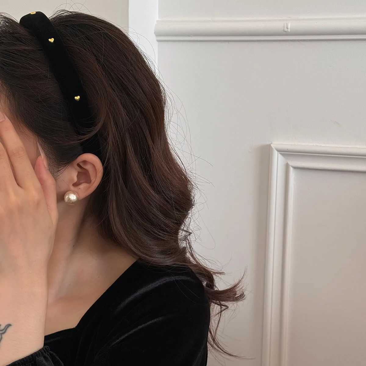 Autumn winter stars velvet headband for women girl 2025 new hair band adults kpop popular female makeup accessories fascinatorXJ251215 - view 4