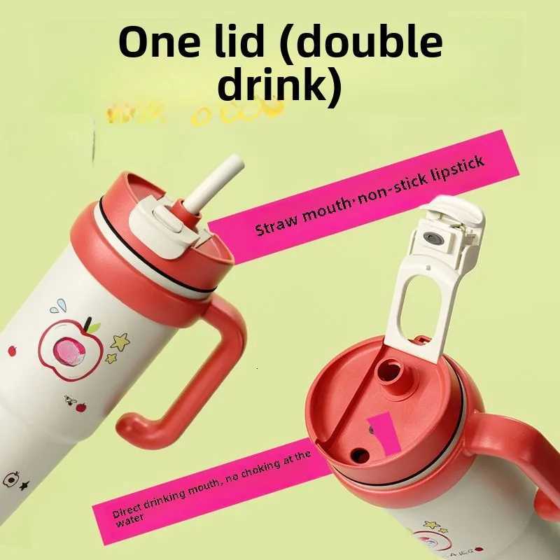 Coffee Mug Female High-Quty Appearance Cup Creative Water Cup Thermos Bottles Stainless Steel Water Bottle H251215