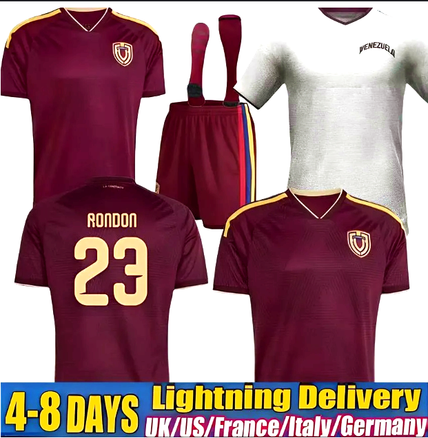 26 27 Venezuela Soccer Jerseys SOTELDO SOSA RINCON CORDOVA CASSERES BELLO home JA.MARTINEZ RONDON GONZALEZ OSORIO MACHIS