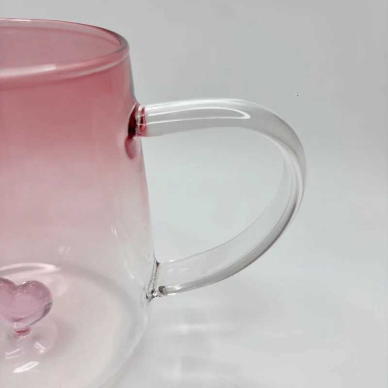 Vntines Day Limited Gradient Color Cup Heat-resistant and Explosion-proof High Couples High Beauty Creative Cup 400ml H251215