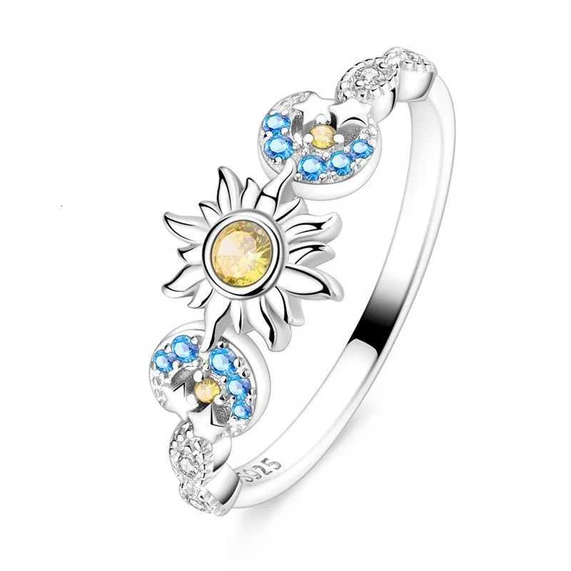 New Ring Original 925 Sterling Ring Heart Bow Sun Moon Star Flower Crown For Women Mothers Day Valentines Day Gift DIY Jewelry M251215