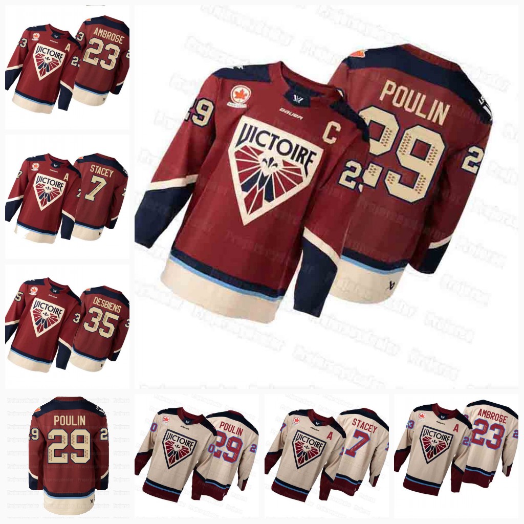 Montreal Victoire 2026 Hockey Jerseys Marie-Philip Poulin Laura Stacey Erin Ambrose Marie-Philip Poulin Ann-Renee Desbiens Abby Roque