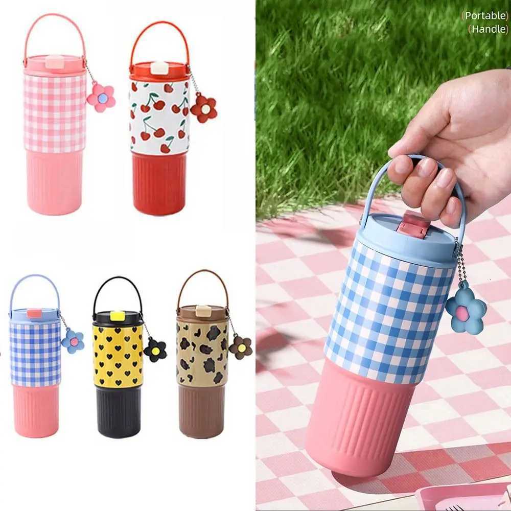 316 Stainless Steel Thermo Water Bottle Large Capacity 750ML Tumbler with Drinking Straw Insulated Vacuum Flask Cold Drink H251215