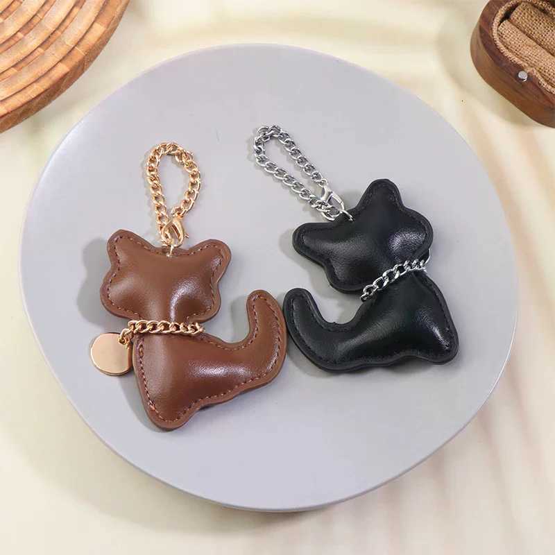 FAshion PU Leather Keychain Cute Animal Keyring Women Bag Charm Handbag Hanging Pendant Decoration Gifts M251215