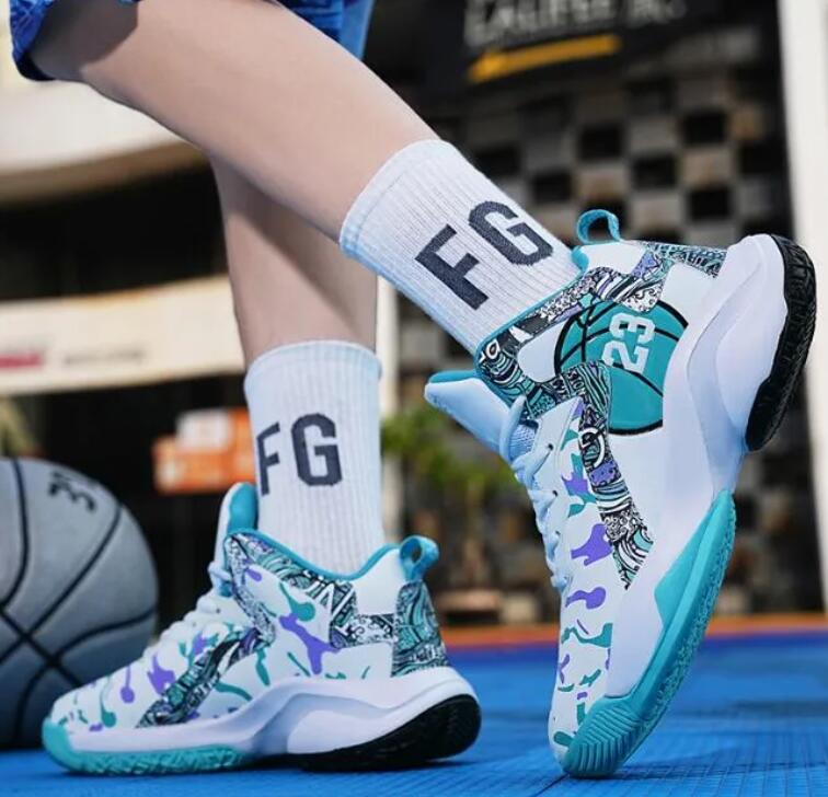 2026 Boy and teenager Basketball shoes sports sound sneakers student sports training shoes boy trendy shoes Z 12.6-1