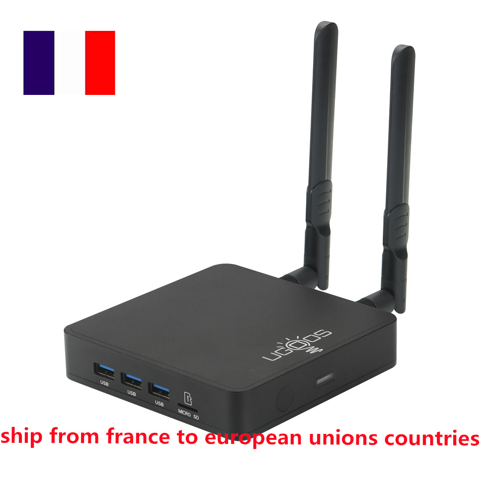 Original Ugoos AM9 Smart TV Box Android 14 Amlogic S905x5 4GB 64GB WiFi BT5.2 1000M AV1 AI-SR Support Android Set Top Box