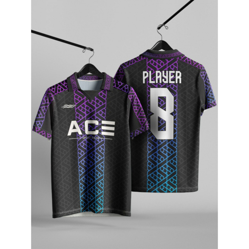 Summer V-Neck 3D Printed Short Sleeve T-Shirt Casual Comfortable Sports Jersey European and American Cross-Border Dropshipping TK