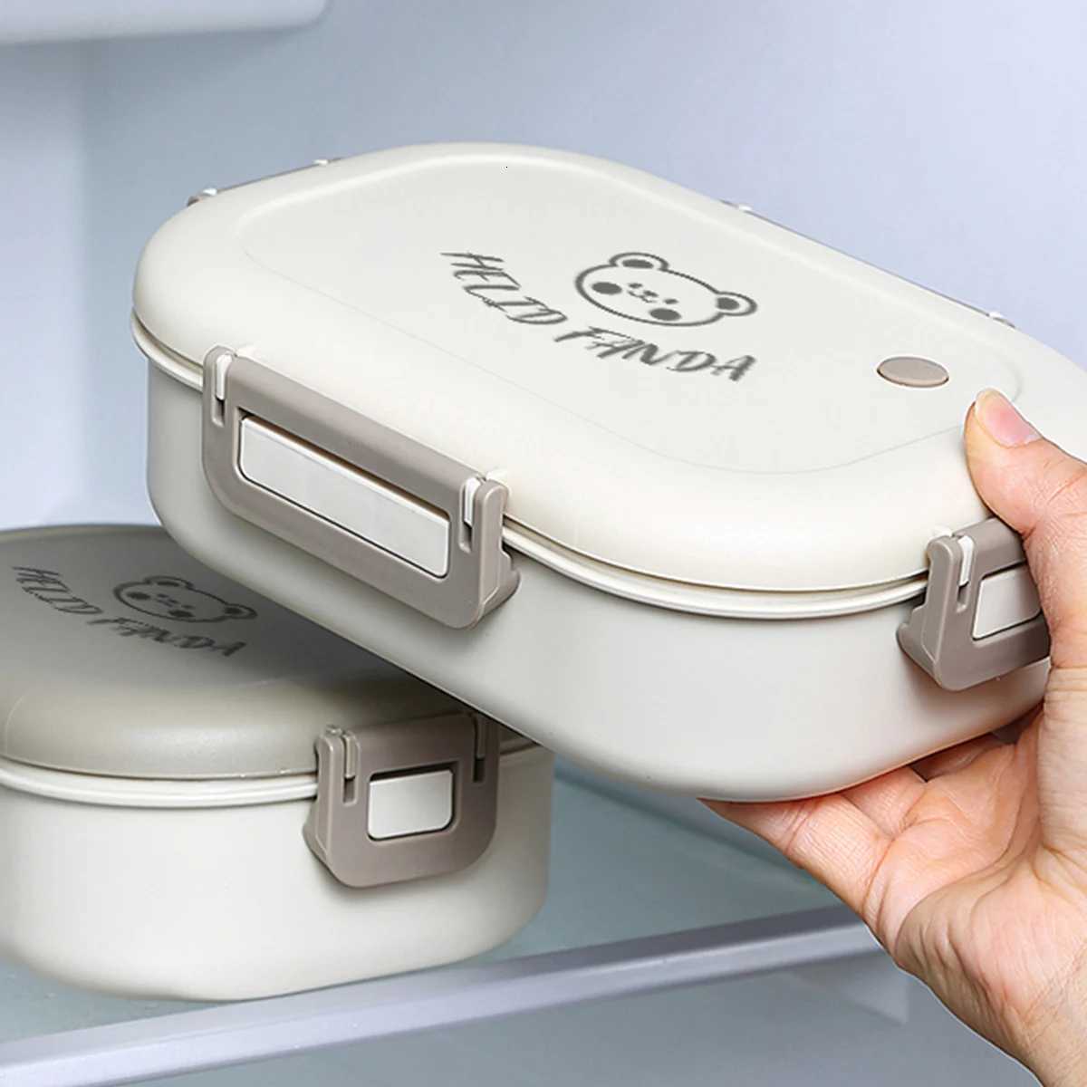 3 Cpartment Cute Portable Plastic Lunch Box For Kids Students Camping Picnic Sed Fruit Salad Food Container Microwave Safe H251213