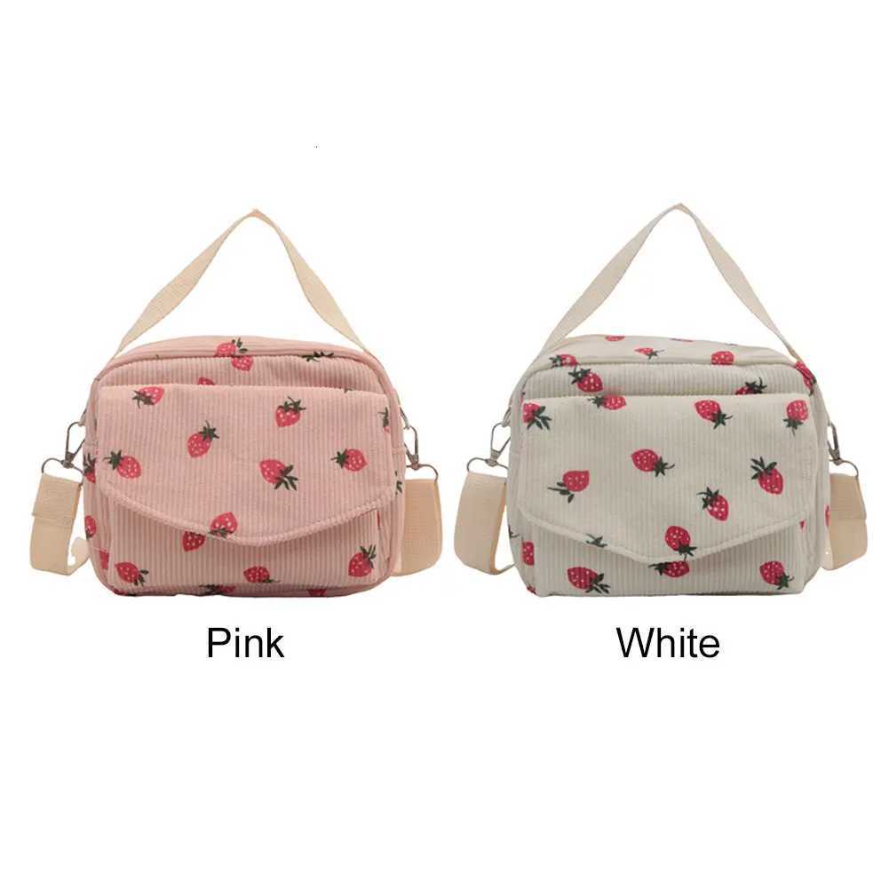 Corduroy Cartoon Shoulder Bag with Adjustable Strap Trendy Crossbody Bag Adorable Shoulder Bag Women Commute BagT251215