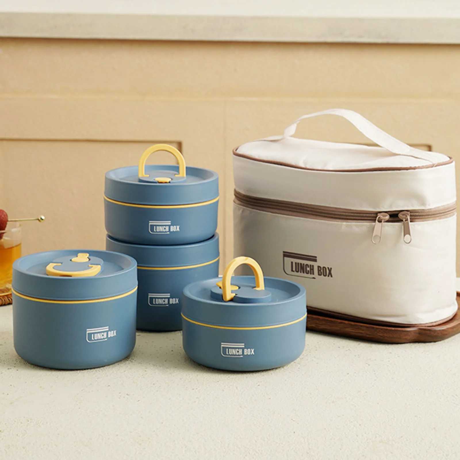 Food Storage Container Picnic Portable Leak-Proof Fruit Salad Box Microwave 304 Stainless Steel Insated Lunch Box H251213