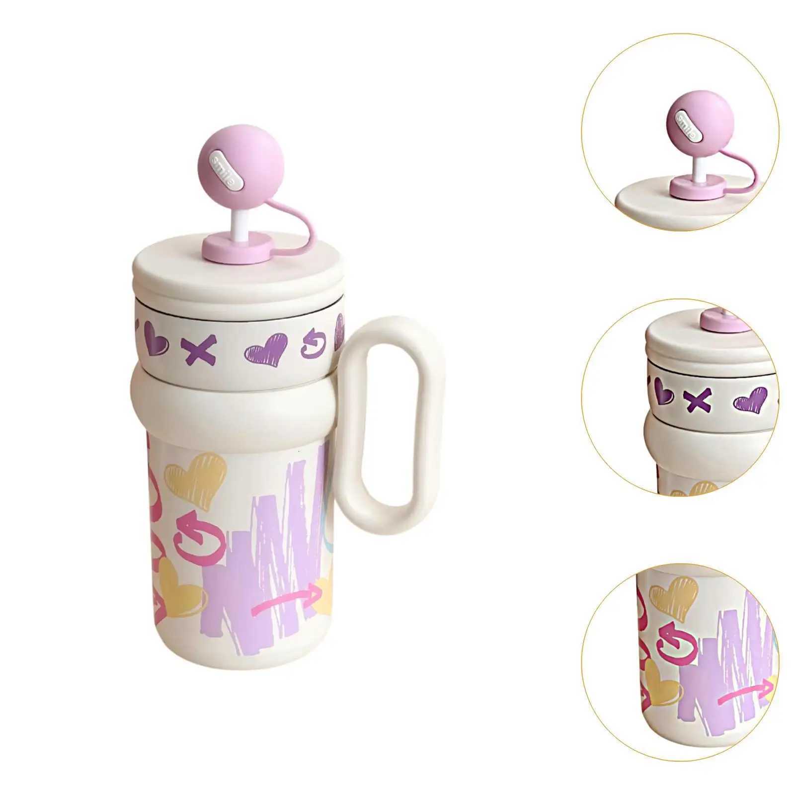 Stainless Steel Insulated Tumbler Water Bottle Reusable Insulated Cup with Straw H251215