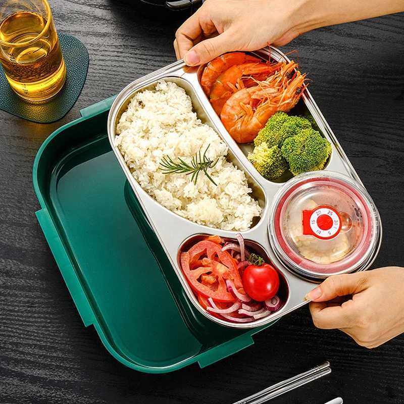 Stainless Steel Bento Box With Soup Cup Food Storage Containers Kids Thermal Lunch Box For Wen School Japanese Food Snacks Box H251213