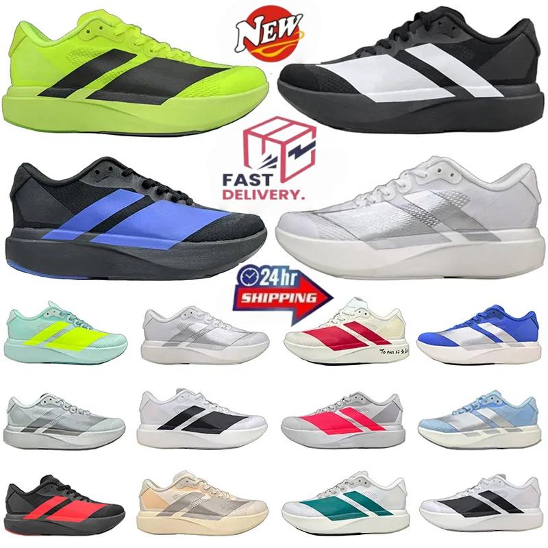 Running Shoes AdizerosPro 4 EVO SL Men Women AdiosPro 3 Designer Trainers Wonder White Red Lemon Aurora Ink Flash Aqua Outdoor Sneakers Size 36-45