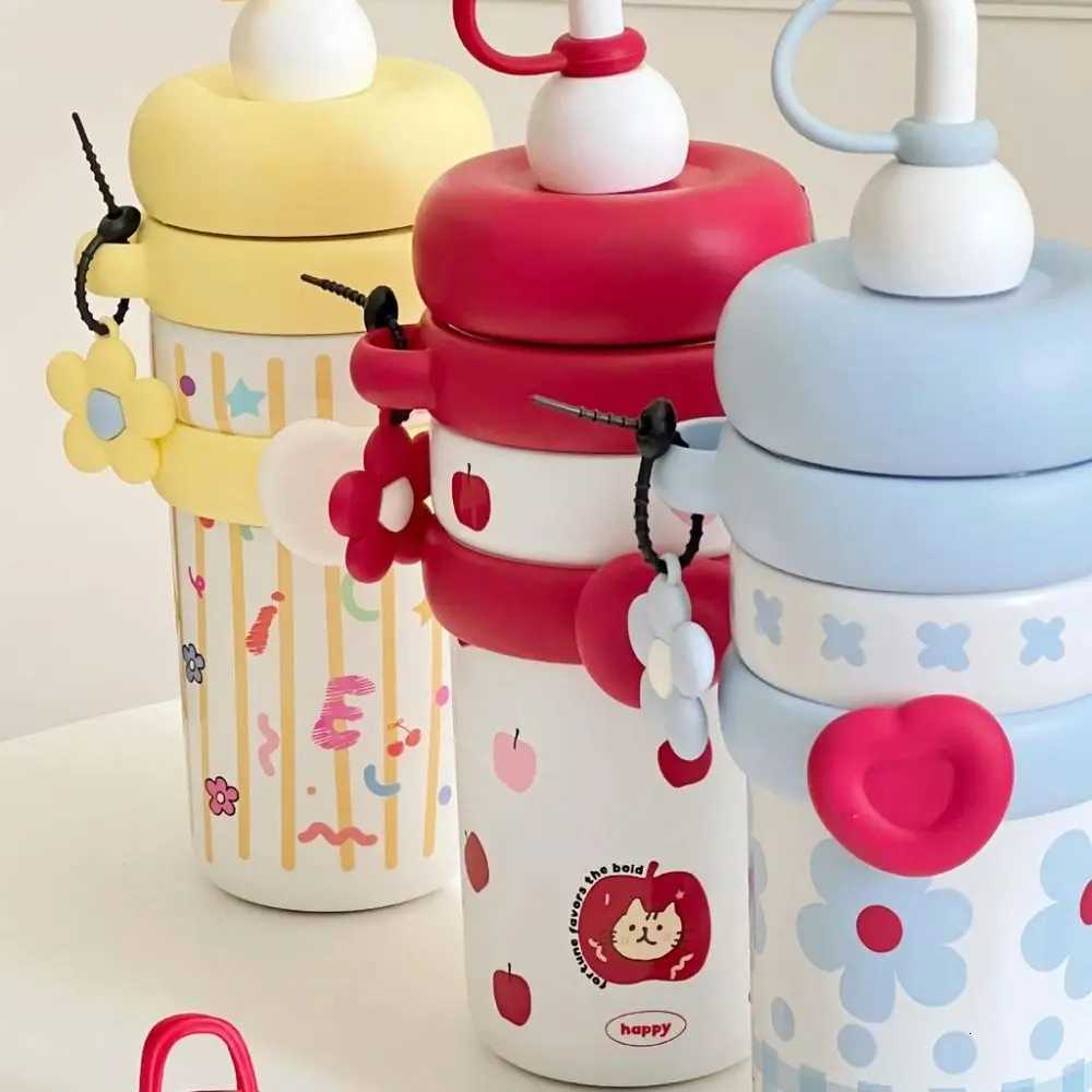 920ML Insulated Thermos with Handle Handheld Thermos Coffee Cup Stainless Steel Large Capacity Sports Water Kettle Travel H251215