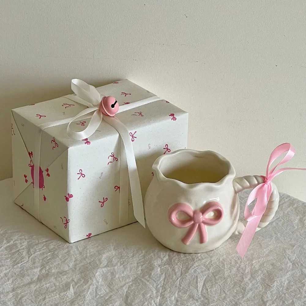 Cute ry Ceramic g Small Design Water Cup with Gift Box Household Drinking Set KitchenDining and Bar H251215