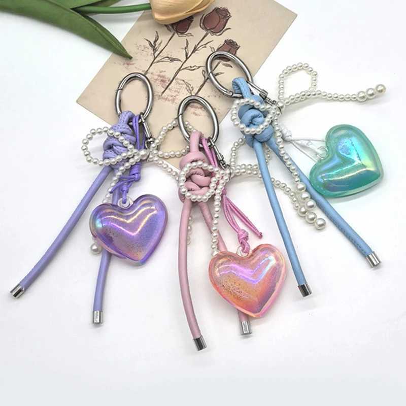Heart Bow Woven Rope Cute Bag Pendant Keychain Jewelry Gift For Women Decoration Accessories M251215