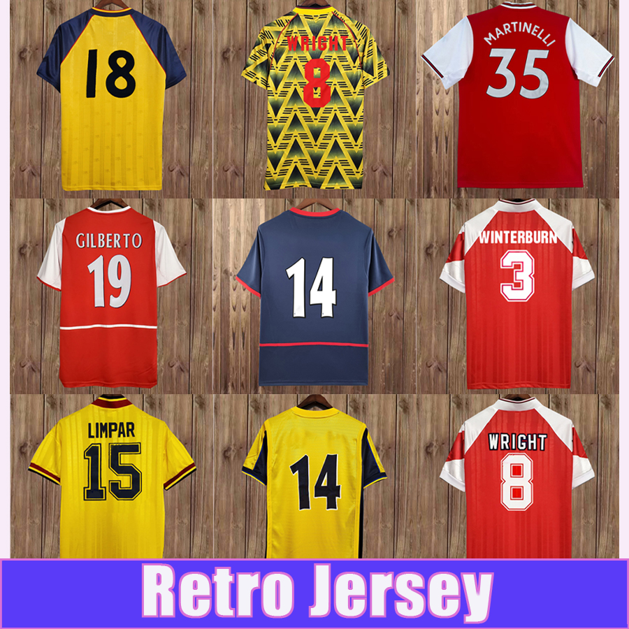 1988 20 BERGKAMP Mens Retro Soccer Jerseys GILBERTO REYES FABREGAS ROSICKY ALEXIS ARTETA VIEIRA PIRES EDU LAUREN Home Away Vintage Football Shirts